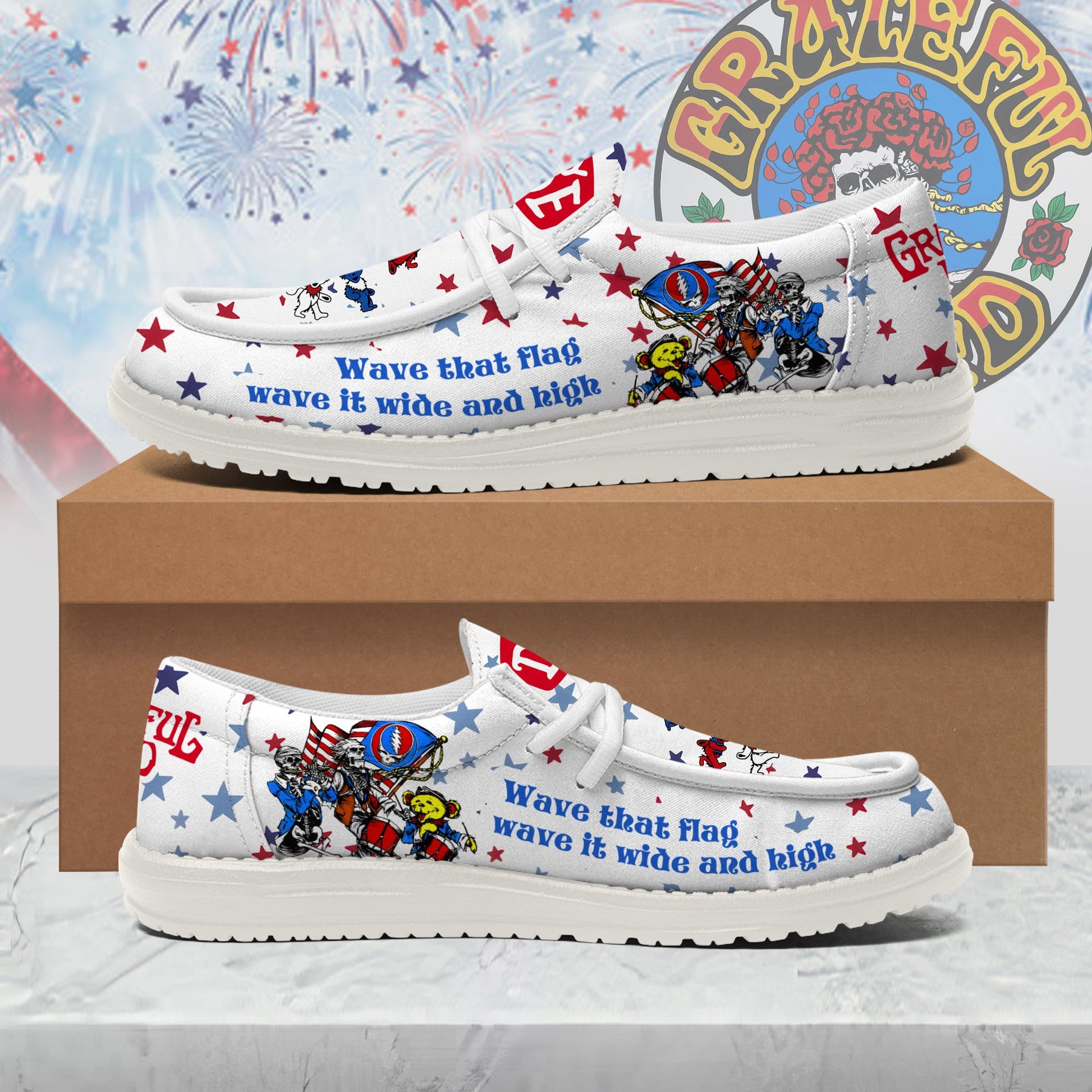 Grateful Dead Lace Up Loafers 2026