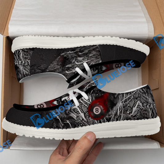 Billiards 8 Chain Scar Wolf Lace Up Loafers 2026